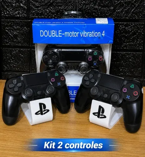 CONTROLE PS4 DUALSHOCK4 - KIT 2 CONTROLES (NOVOS LACRADOS!)