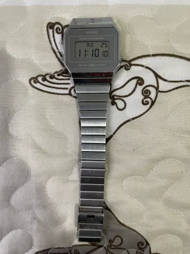 Relógio Casio Vintage Digital Prata Unissex