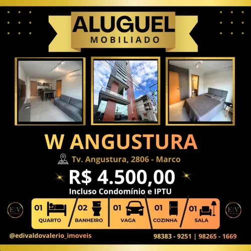 Alugo apartamento no Ed W Angustura