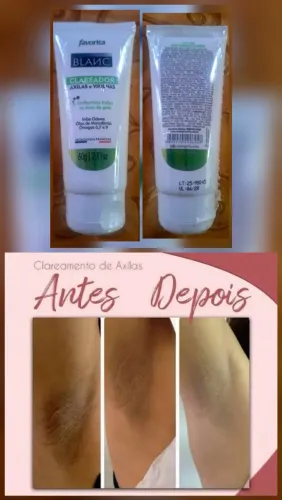 Clareador de axilas e virilha 