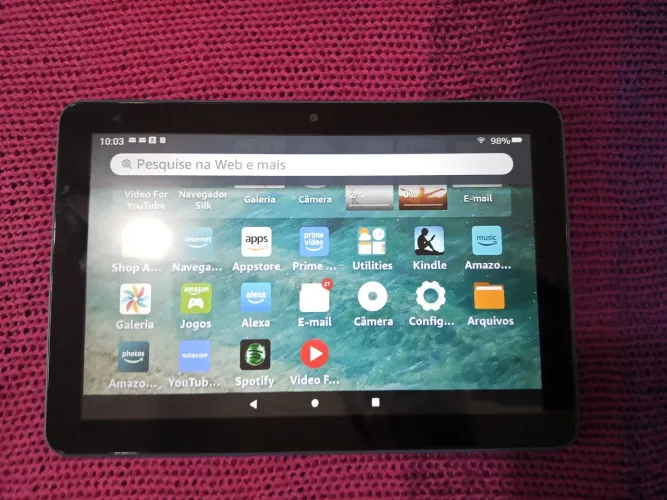 Tablet Amazon Fire 8 Azul 10a geração Imperdível 