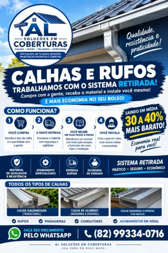 CALHAS,BICAS E RUFOS ? SISTEMA RETIRADA | ECONOMIZE ATÉ 40%