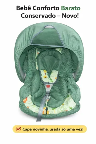 Bebê Conforto Barato Conservado + Capa Nova (Usada 1x)