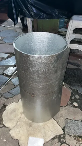 Chapa galvonizada nova.