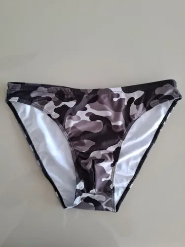 Sunga Asa Delta Camuflada Preta e Cinza M Nova Sem Etiqueta
