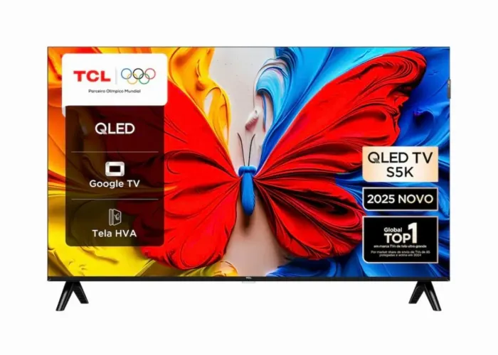 Smart TV TCL QLED 32" S5K (Modelo Novo) - Google TV com Nota Fiscal