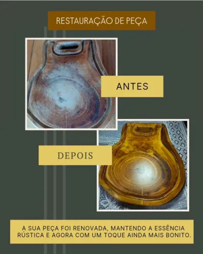 Restauração em peças de madeira