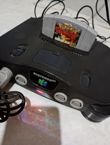 Nintendo 64 completo nacional + jogo Pokémon original