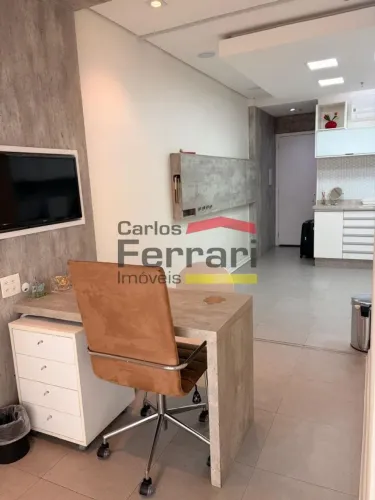 Sala Comercial Reformada no Helbor Offices Limão | 31 m² | Semi Mobiliada