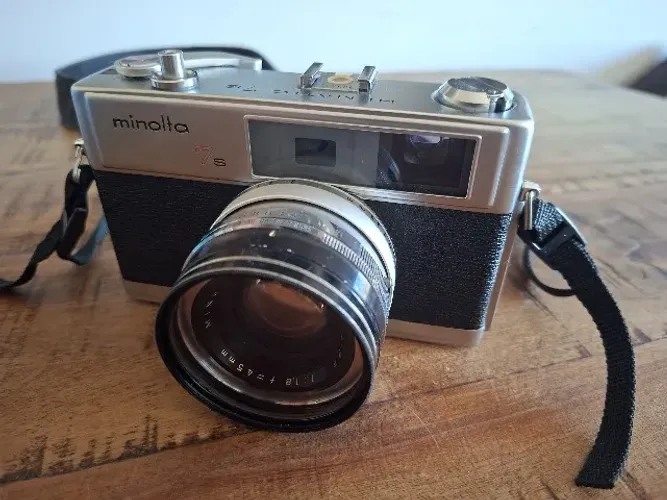 Câmera minolta hi matic 7s