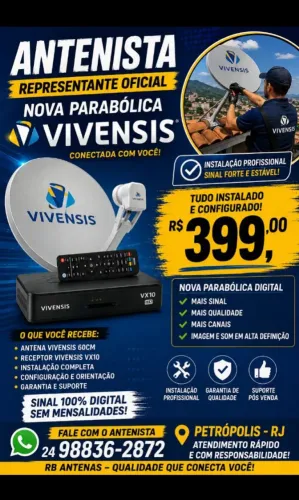 Nova parabólica digital sem mensalidade.