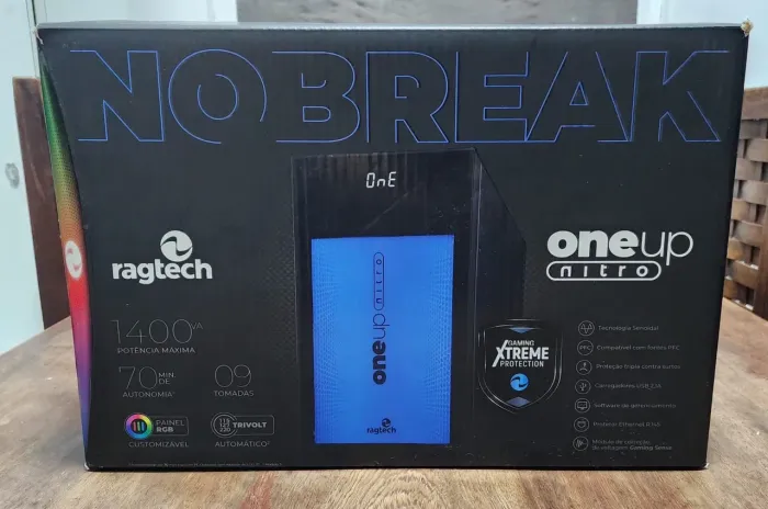 Nobreak Ragtech One up Nitro 1400 va gamer novo lacrado.