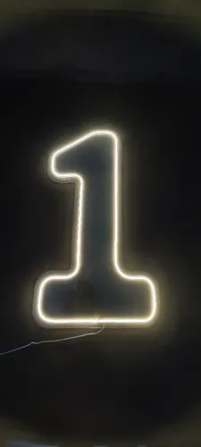 1 Ano em Led - Led de Letra e Número - Para Festa 