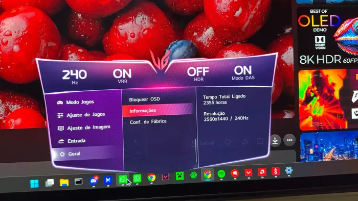 LG UltraGear 27GR95QE-B OLED 27" QHD 240Hz HDR