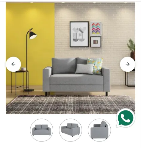 Sofa. Tokstok tok & stok tok&stok cinza 2 dois lugares
