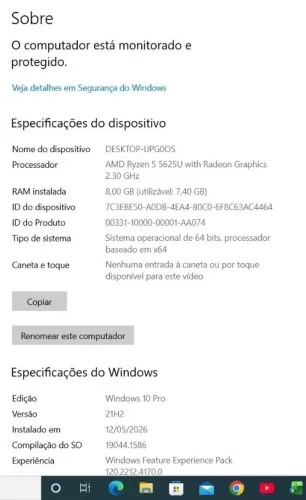 Notebook semi novo Raizen