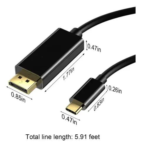Cabo Adaptador It-Blue Thunderbolt 4 USB-C para HDMI 1.8m 4K MacBook