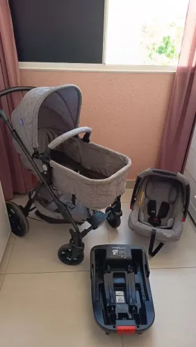 Carrinho de bebê com bebê conforto Cosco kids travel System Poppy Duo + Base Bebê Conforto