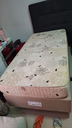 Cama box completa com base + colchão 