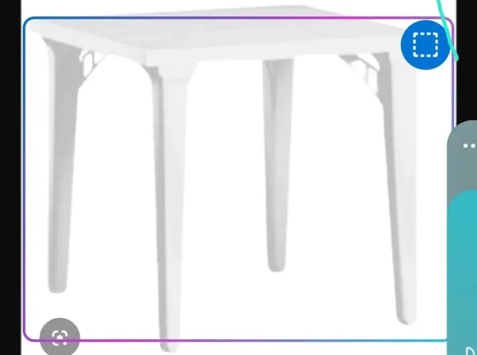 Mesa plastica desmontavel 80x80 