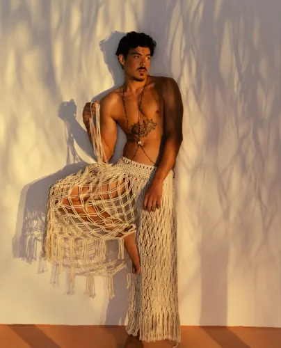 CALÇA DE MACRAME 