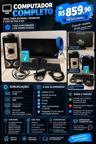 Computador de ótima qualidade