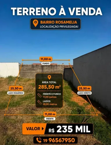 Imóvel para venda tem 280 metros quadrados em Parque Residencial Rosamélia - Cosmópolis -
