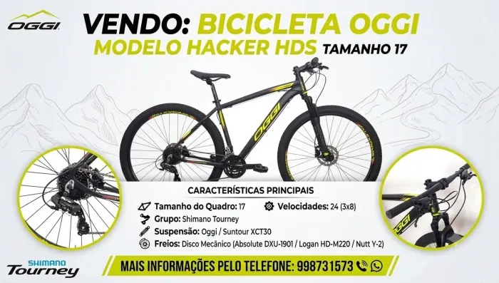 Bicicleta OGGI modelo Hacker HDS