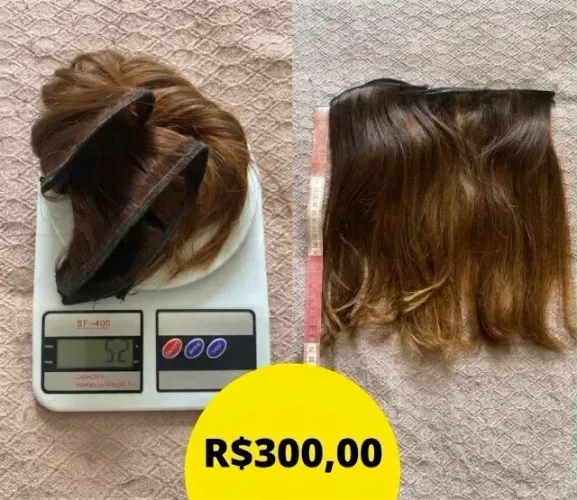 Cabelo Humano. Alongamento bem cuidado já com tela.