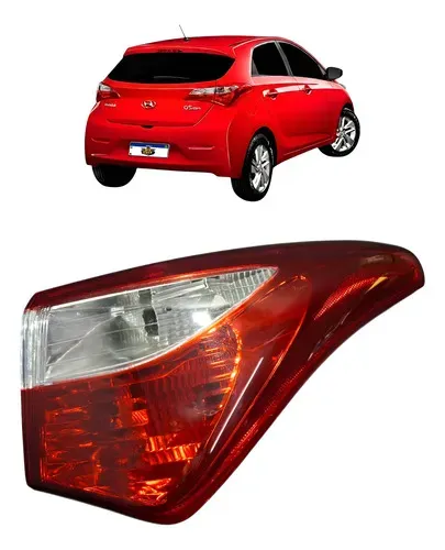 Lanterna Traseira Direita Hb20 Hatch 2012 A 2019 Canto Esquerdo/motorista Bicolor