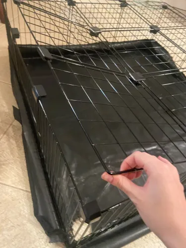 Cercado/ tela aramada 90x90 com teto para porquinho da índia/roedores com acessórios