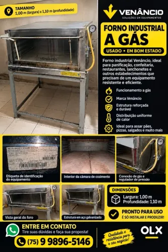 Forno industrial a gás