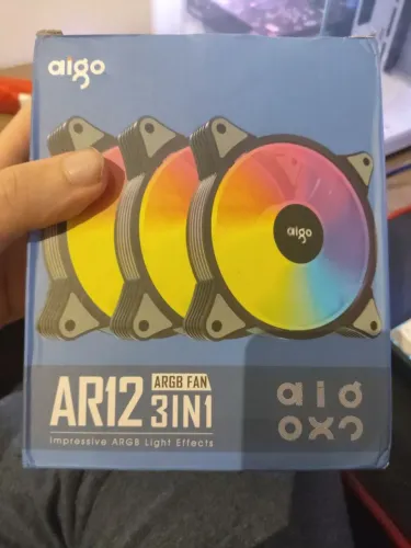 Ventoinhas AIGO AR12 (ARGB) (3 fans)