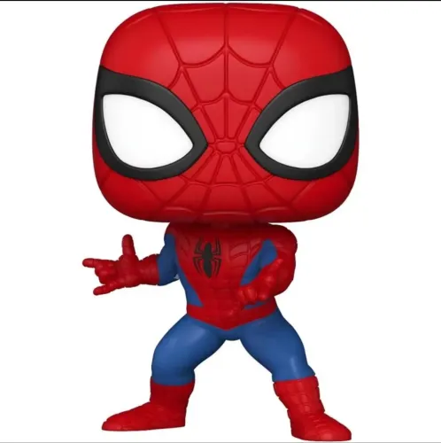 Boneco Tipo Funko Pop Homem-Aranha Miniatura<br>com Traje Alternativo