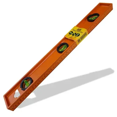 Nível de mão 50cm plástico 3 bolhas - Oiram