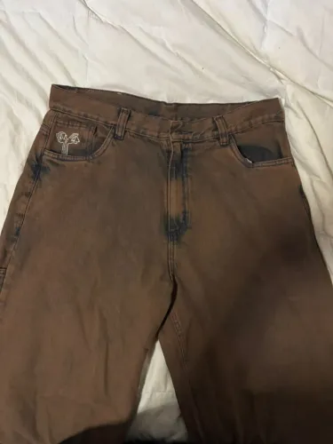 calça baggy marrom mycrocosmos
