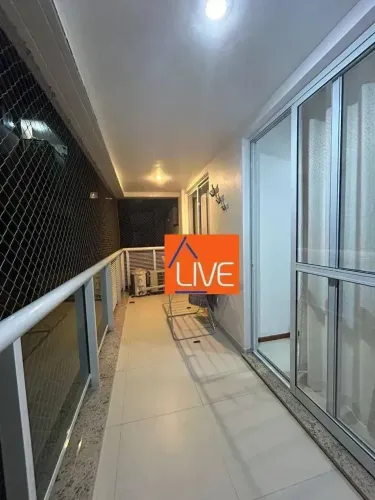 LIVE ALUGA: Excelente apartamento com 2 quartos, suíte, varanda, vaga e lazer, 85 m² por R