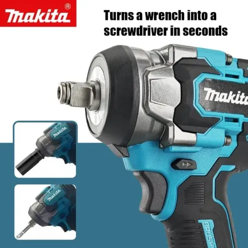 Chave de Impacto Elétrica Sem Fio Makita 2026 de 500Nm com Alto Torque e Motor Brushless p