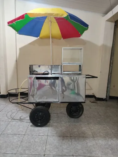 Carrinho de Lanches Inox