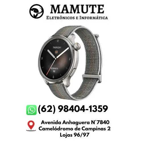 Relógio Amazfit Balance 46mm GPS Alexa  Zepp Flow Bioimpedância Xiaomi