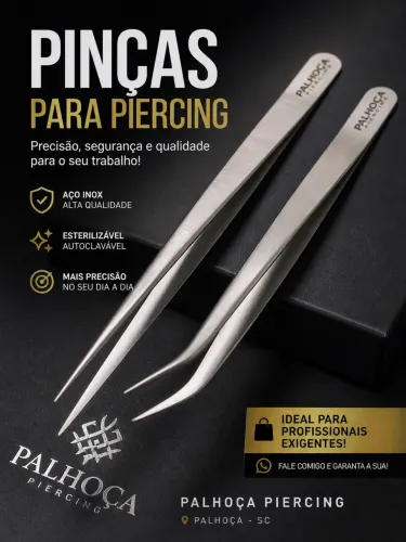PINÇAS PROFISSIONAIS PARA PIERCING ? 