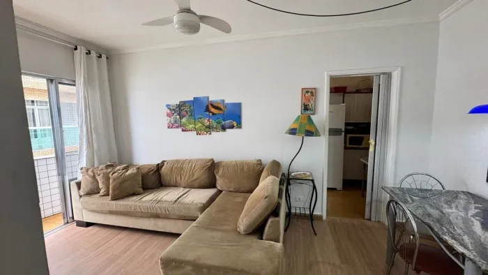 Apartamento à Venda com 1 Dormitórios e 1 Vaga de garagem na Vila Guilhermina Praia Grand