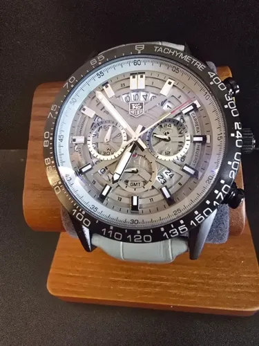 Relógio Tag Heuer Carrera Chronograph GMT Quartz 44 mm Vidro Safira Novo