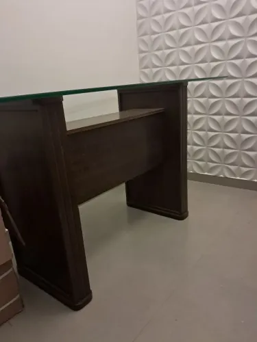 Mesa de vidro 6 lugares, sem cadeira