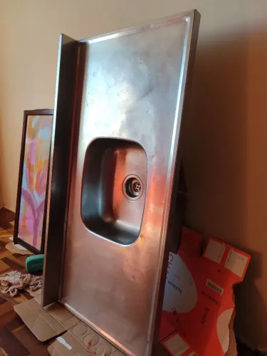 Pia inox de cozinha