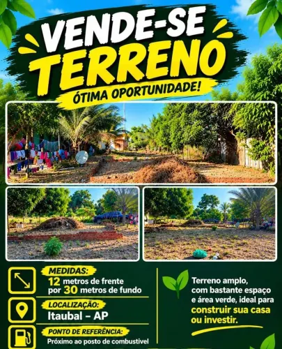 Terreno no itaubal vendo 15 mi