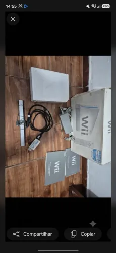 Nintendo Wii Branco Desbloqueado com Caixa, Manuais e Cabos (Sem Controle)