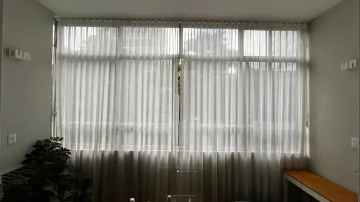 Cortina Wave de Trilho Suíço Simples Sem Forro | 2x4x3m
