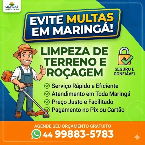 Limpeza de lotes e roçadas