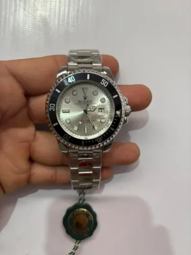 Relógio Estilo Rolex em Aço Inoxidável